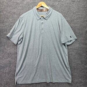 Sitka Gear Men's XL Elite Heather Grey Short Sleeve Polo Shirt